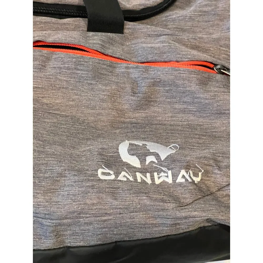 Canway Gray Duffel Gym Bag 20x10x10
